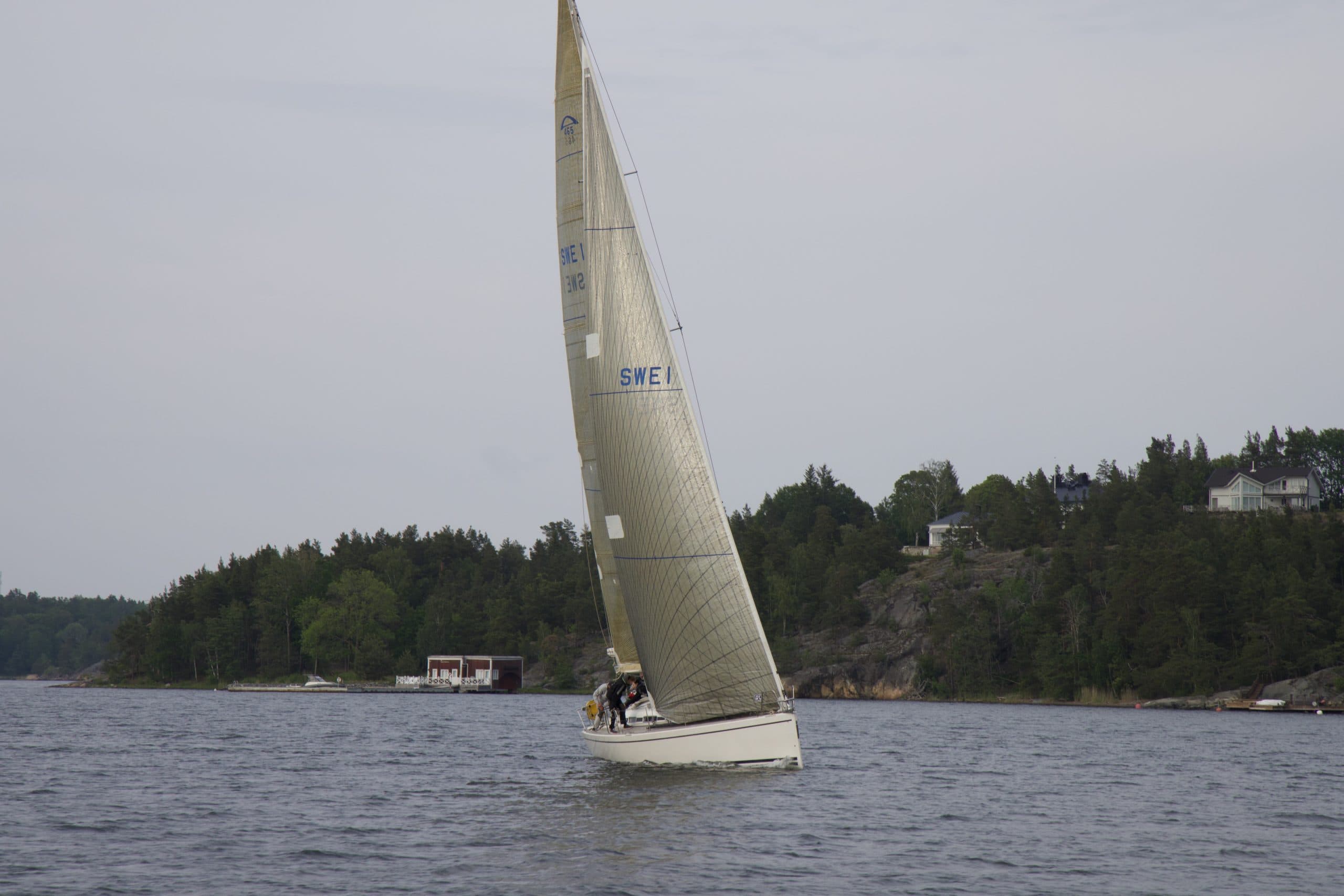 Iris under sail